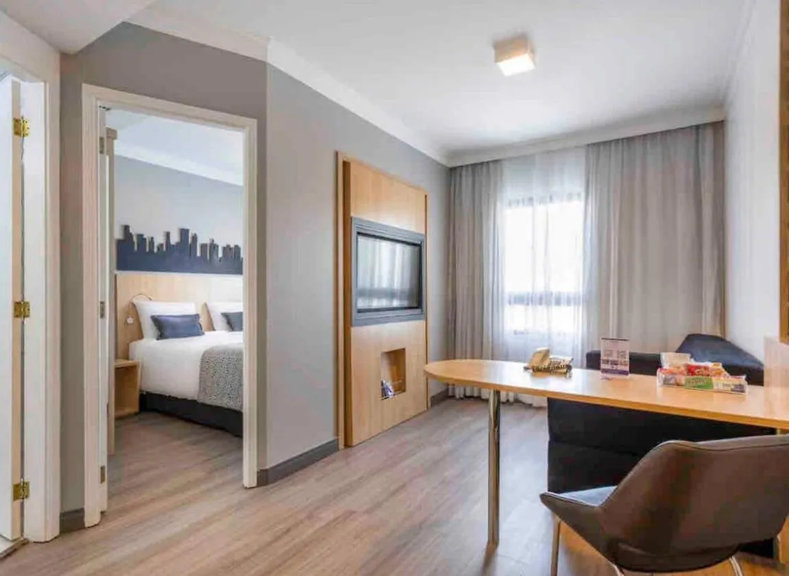 公寓式酒店 Flat Em Pinheiros Equipado Em Hotel 4 Stat 圣保罗 巴西